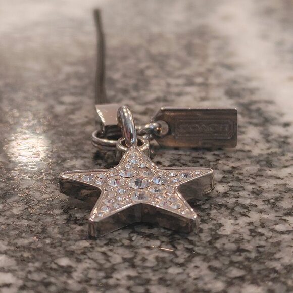 Coach Key Chain Bag Charm, Phone Attachment - Vintage - Twinkle Star - Picture 7 of 15